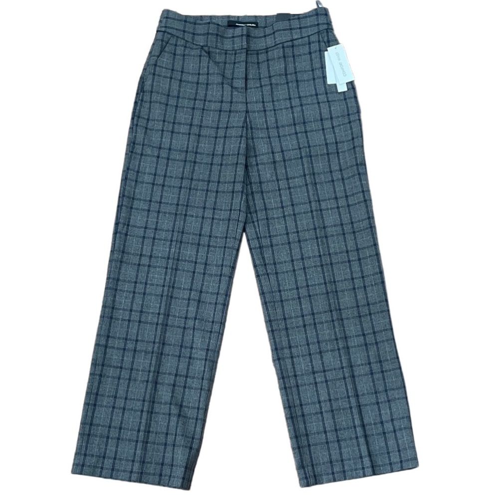 Amanda + Chelsea Modern Fit Full Length Wide Leg Plaid Pants